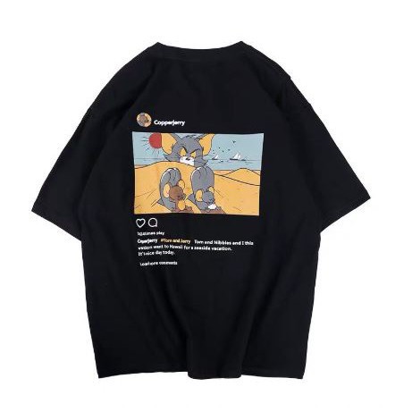 🌸Siêu Rẻ 💯 Áo thun tay lỡ MÈO & CHUỘT Unisex oversize CHẤT ĐẸP CÓ FREESHIP | BigBuy360 - bigbuy360.vn