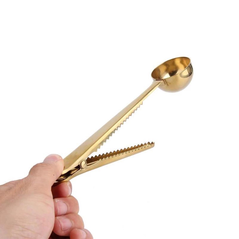 Muỗng múc trà/cà phê bằng thép không gỉ 2 trong 1 tiện dụng cho nhà bếp