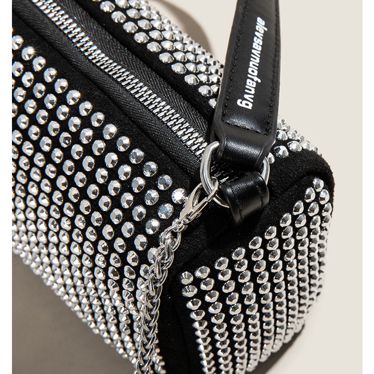 Túi xách Chuwanglin đeo vai nhỏ đính kim cương lấp lánh cho nữ