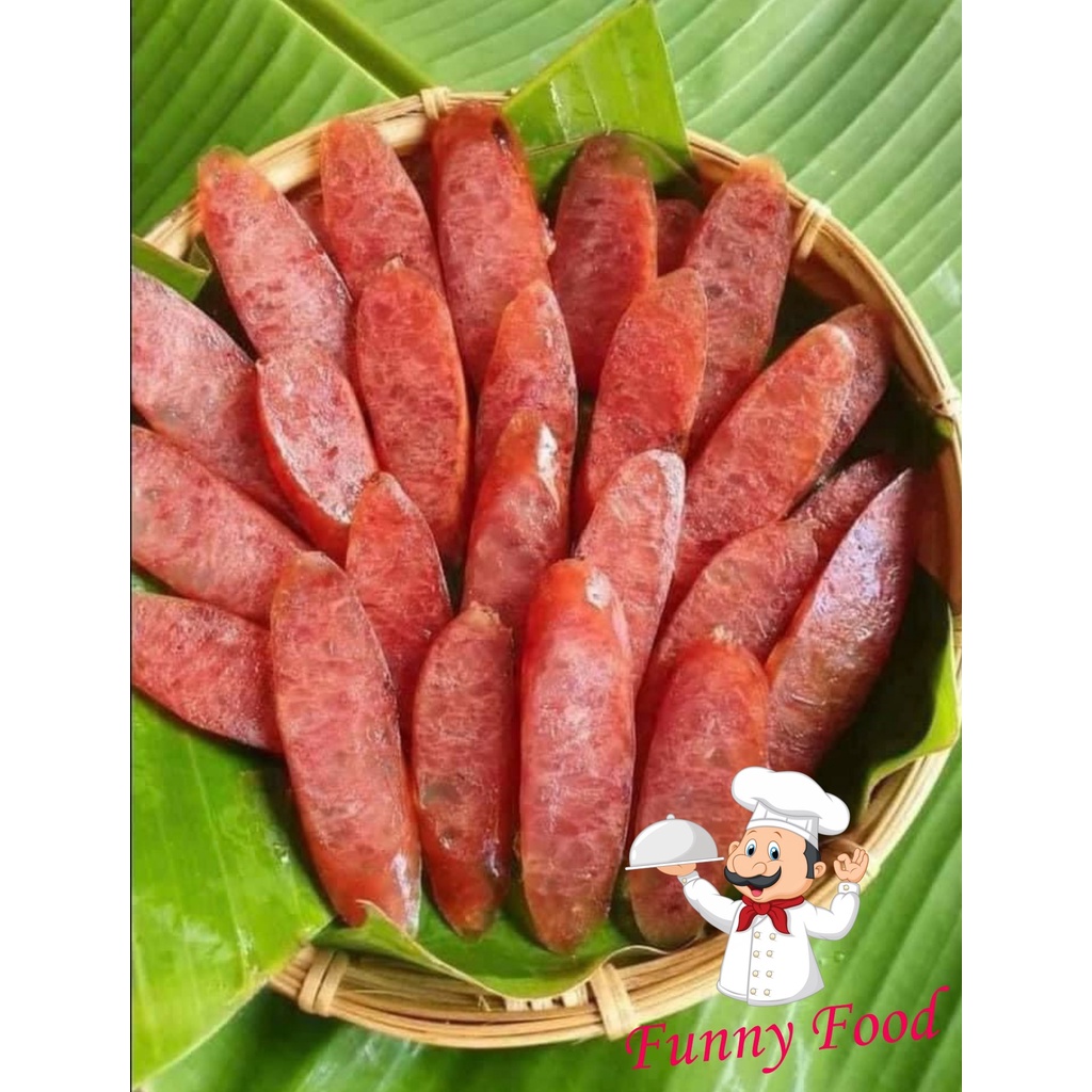 Lạp Xưởng Tôm Trứng Muối Đặc Sản Sóc Trăng 500g FunnyFood