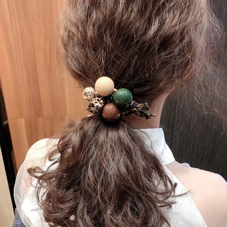 Dây buộc tóc 5 hạt tròn