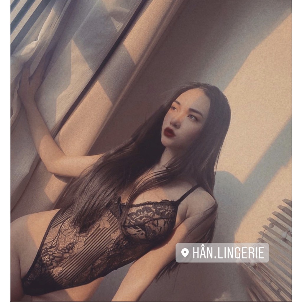 Áo bodysuit ren không gọng đệm màu Đen-Trắng ( Ảnh thật - có Hoả Tốc) | BigBuy360 - bigbuy360.vn