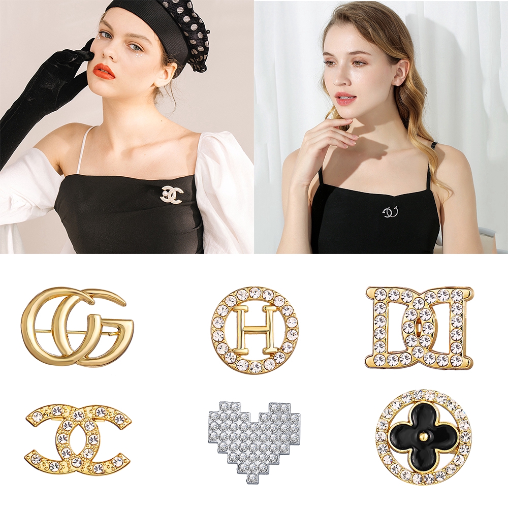 Trâm cài áo nhiều hình dáng thiết kế đính đá sang trong