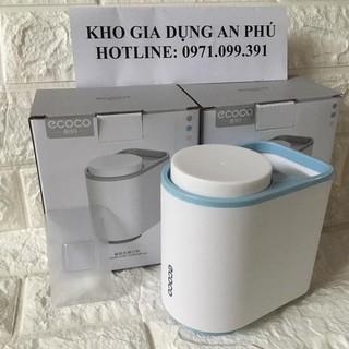 Kệ cắm chải Ecoco 2 cốc dán cường lực siêu chắc