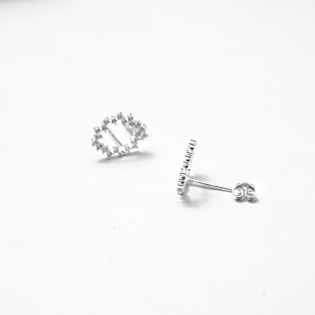 Bông tai bạc ATJ9085 kiểu dáng huyền thoại biển xanh ANTA Jewelry