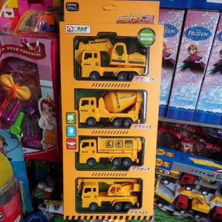 Bộ đồ chơi xe công trình Truck 4 món nhựa cao cấp.