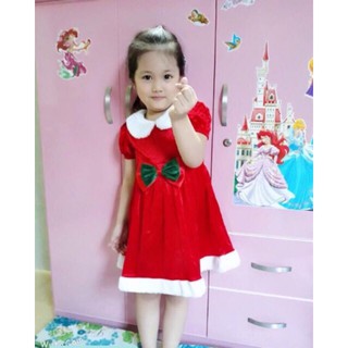#bộ  #Đầm #noel cho bé, trang phục noel cho bé.Chất nhung dày đẹp.