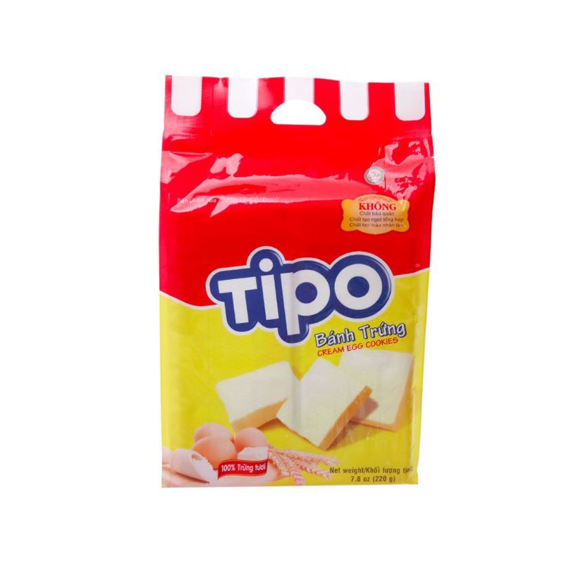 Bánh TIPO đậm vị trứng thơm ngon gói 115g