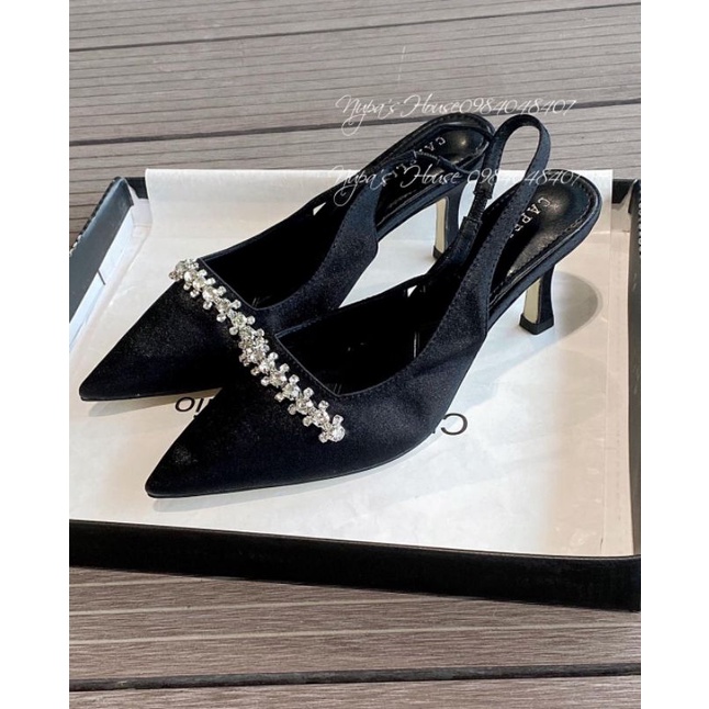 Giày hở gót đá ngang