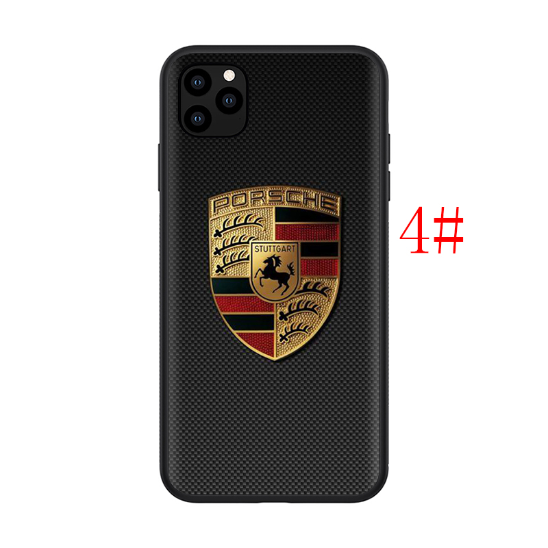 Ốp Lưng Silicone Họa Tiết Logo Porsche Cho Iphone 8 7 6s 6 Plus 5 5s Se 2016 2020