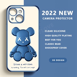 Ốp Điện Thoại Hình Gấu 3D Cho IPhone 6 7 8 Plus 13 11 12 Pro 11Pro 12Pro 13pro MAX 12 11 13 Promax SE 2020 6S 7 + 8 + X XS MAX XR