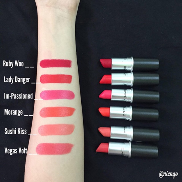 Son Mac vỏ đen/vỏ đỏ | BigBuy360 - bigbuy360.vn