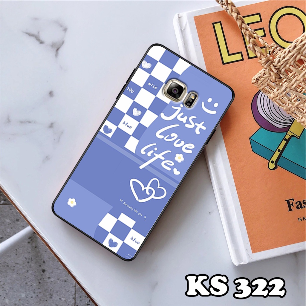 Ốp lưng Samsung S7 - Samsung S7 Edge - Ốp in hình họa tiết caro - Chất liệu TPU siêu bền, sang trọng