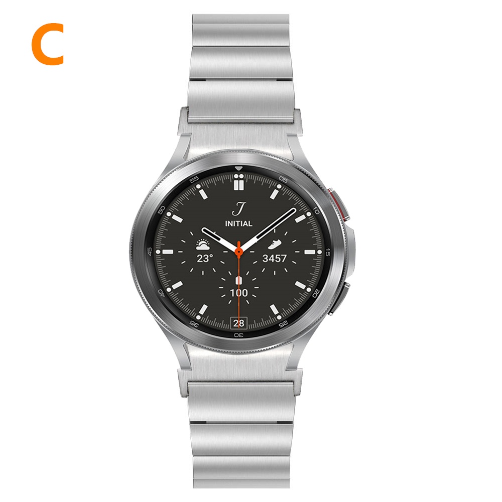 Dây Đeo Kim Loại Dạng Cong Thay Thế Cho Đồng Hồ Thông Minh Samsung Galaxy Watch6 5 Pro 44mm 40mm / Galaxy Watch 4 Classic 46mm 42mm
