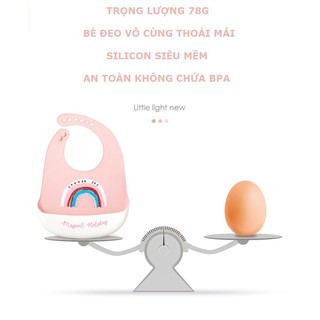 Yếm máng silicone muslin