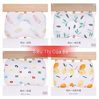 Gối lõm Muslin Tree cao cấp cho bé