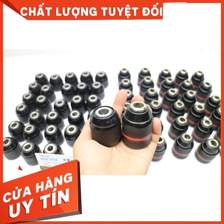 Đầu Măng Ranh-Đầu Kẹp Mũi Khoan 13mm Autolock 2-13mm Hàng Cao Cấp Viền Đỏ