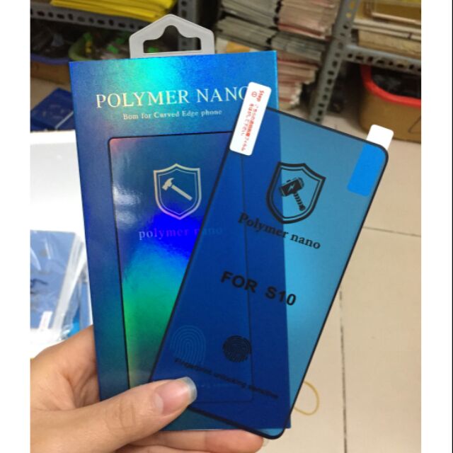 Dán màn hình Polymer nano Galaxy S10 có cảm biến vân tay