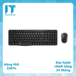 Bộ bàn phím và chuột không dây rapoo x1800s - hàng chính hãng