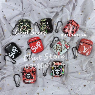CAMSTORE CAMSTORE Ốp Airpods hình khỉ bape supreme