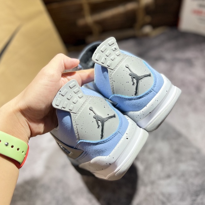Giầy Jordan 4 Retro GS University Blue Xanh Dương hàng cao cấp