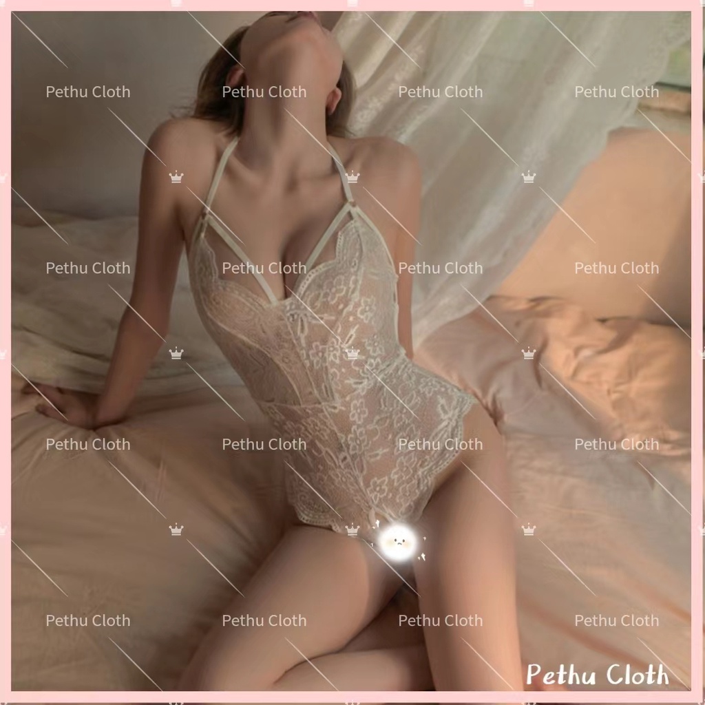 （Q1,HCM) Váy ngủ sexyBodysuit 2 dây xuyên thấu cao cấp Đầm mặc nhà gợi cảm quyến rũ 40-60kg--016