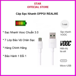 DÂY SẠC NHANH OPPO/REALME CHO OPPO F9/F11/RENO2/2F, A92...REALME/3/5PRO CHÍNH HÃNG BẢO HÀNH 1 ĐỔI 1 !
