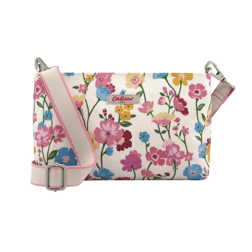 Cath Kidston - Túi đeo chéo Small Zipped Cross body Park Meadow - 984027- Warm Cream