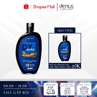 Sữa tắm nước hoa nam Laura Anne Dynamic 400ml chính hãng