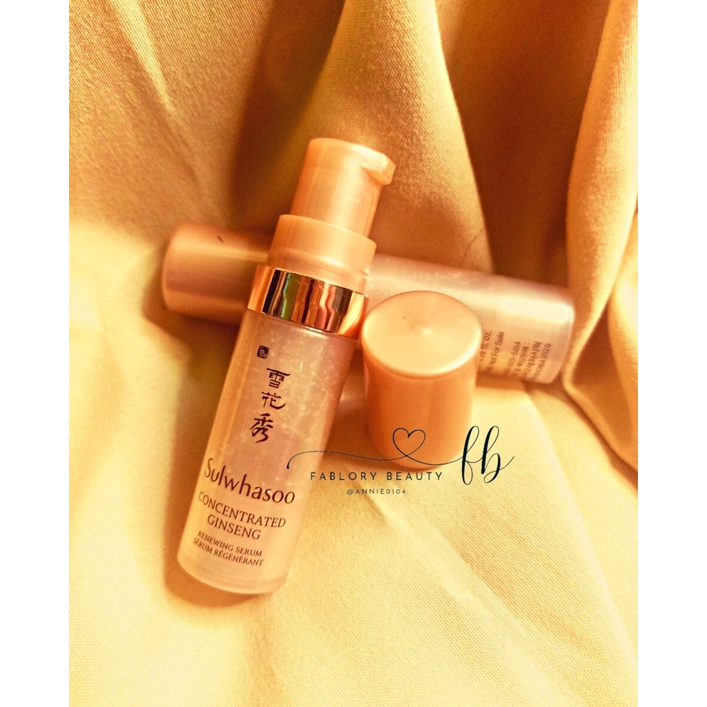Serum nhân sâm SULWHASOO CONCENTRATED GINGSENG RENEWING SERUM 5ML, tinh chất dưỡng trẻ hóa da mạnh mẽ, giúp da săn chắc
