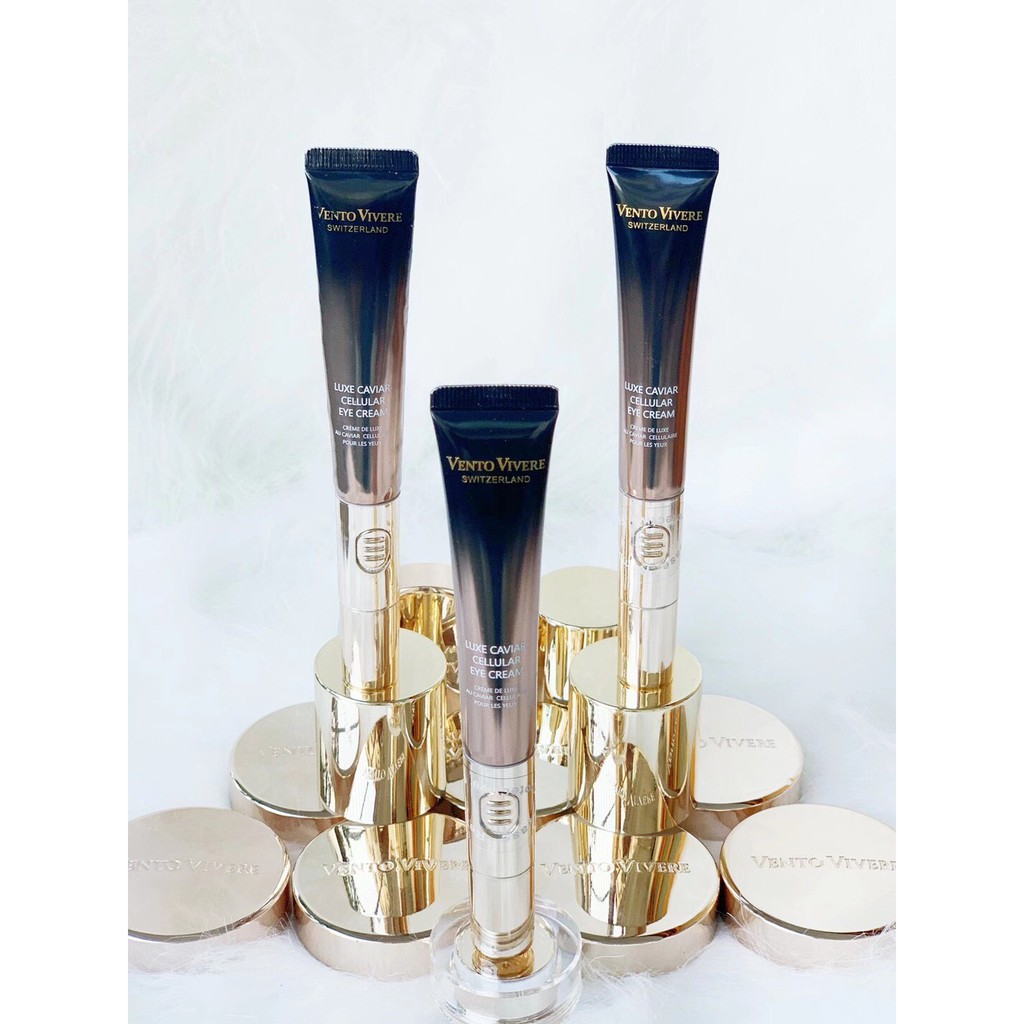 Kem mắt Vento Vivere Luxe Caviar Cellular Eye Cream 20gr, kem mắt loại bỏ quầng thâm, giảm nếp nhăn | BigBuy360 - bigbuy360.vn
