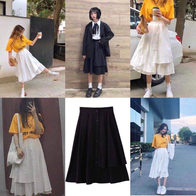 CV1085 - CHÂN VÁY XẾP LY TẦNG CỰC XINH | BigBuy360 - bigbuy360.vn