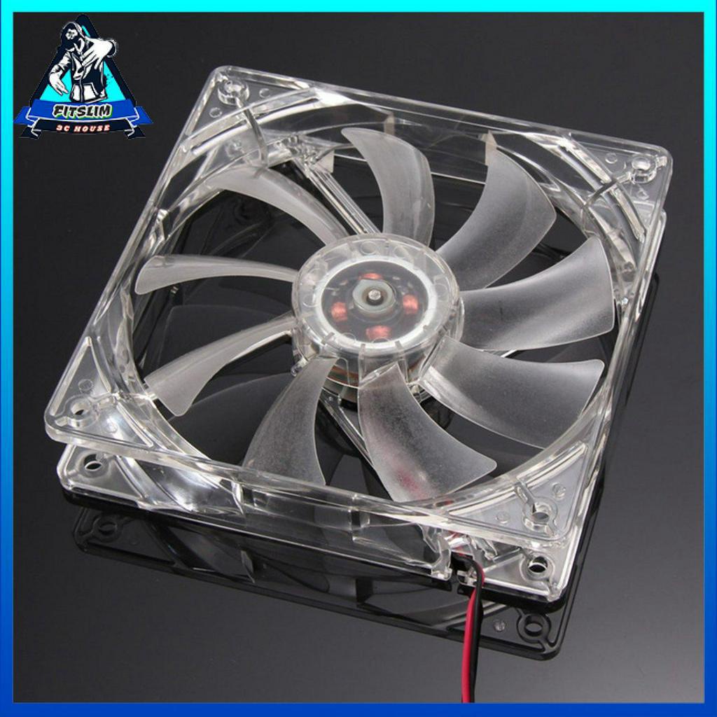 Quad 4 LED Light 120mm Vỏ máy tính PC Quạt làm mát Mod dễ dàng cài đặt Quạt 12V