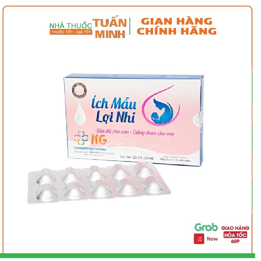 Lợi sữa Ích Mẫu Lợi Nhi Tăng số lượng và chất lượng sữa mẹ