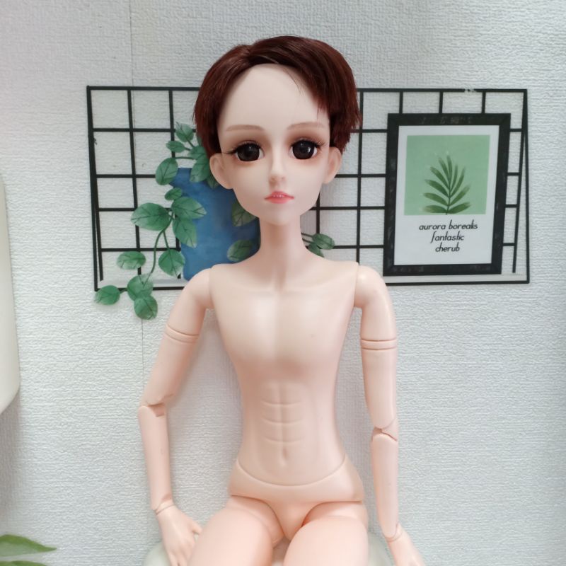 Búp bê nam cao 60cm 22 khớp tóc ngắn không kèm đồ