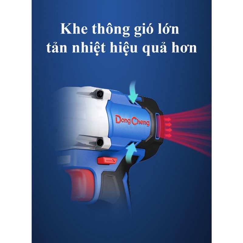 Máy Bắt Ốc Dùng Pin Dongcheng DCPB298 BM Động Cơ Không Chổi Than Tặng Kèm 2 Pin – Hàng Chính Hãng