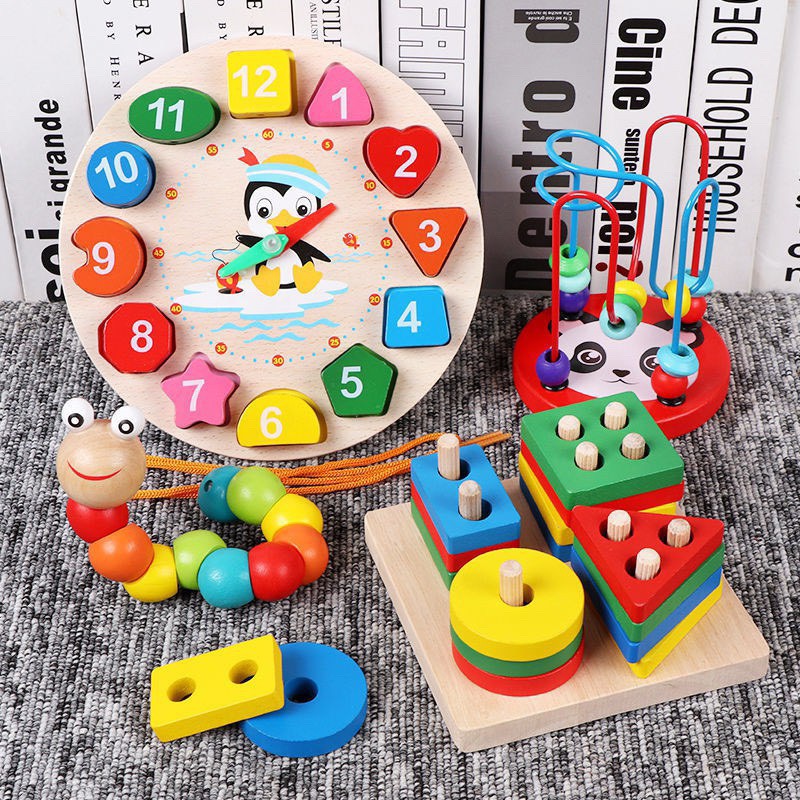 Đồ Chơi Giáo Dục Montessori Bằng Gỗ Benrikids Combo Tổng Hợp Phát Triển Trí Tuệ Cho Trẻ Tuổi 2+