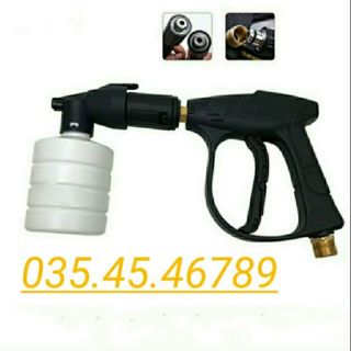 Súng rửa áp lực + bình tạo bọt tuyết bé