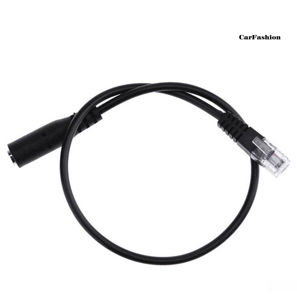 Dây Cáp Chuyển Đổi Âm Thanh Tai Nghe Rj9 30cm 3.5mm Dành Cho Điện Thoại Bàn