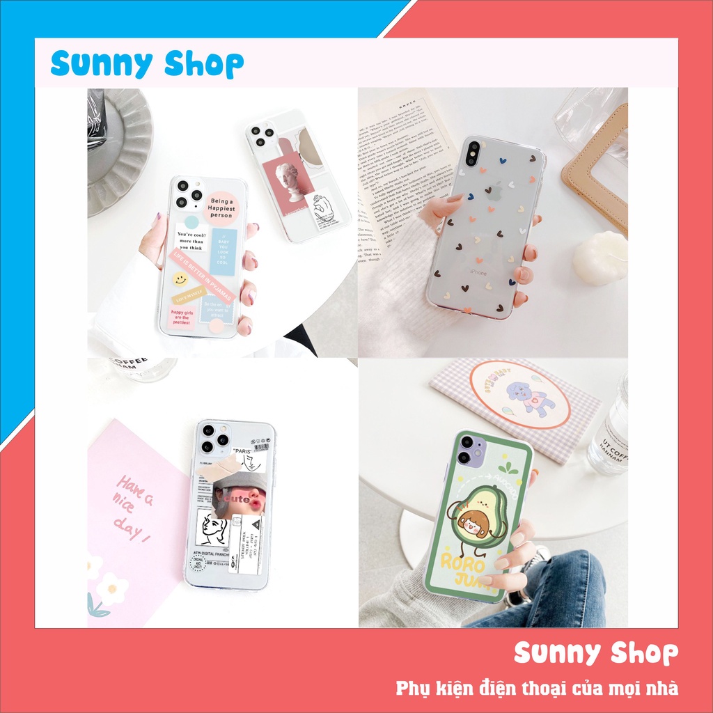 Ốp lưng iphone viền trong chống ố siêu Cute hột me 6/6plus/6s/6splus/7/7plus/8/8plus/x/xr/xs/11/12/pro/max/plus/promax