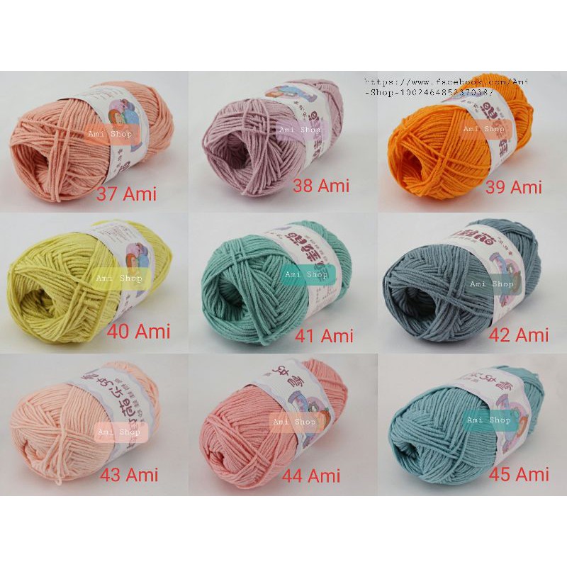 Len Baby Yarn - Loại 1 (Bảng 41 - 66)