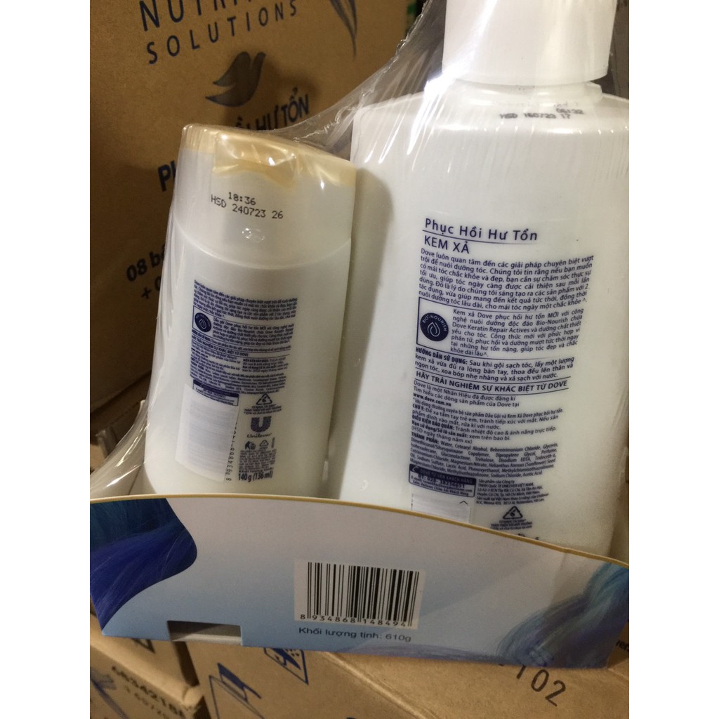 Dầu xả Dove Phục hồi hư tổn chai 610g | BigBuy360 - bigbuy360.vn