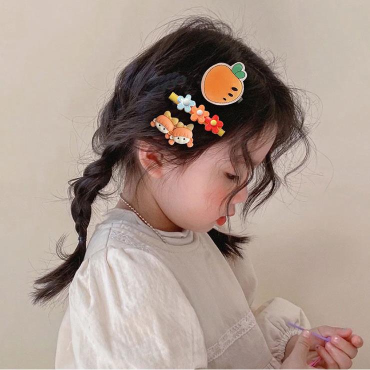 Set 14 Kẹp Tóc Hoạt Hình Dễ Thương Cho Bé Gái