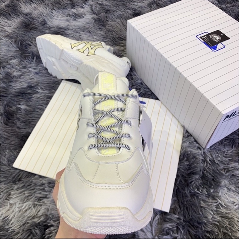 Giày sneakers Mlb Ny in 3D chữ vàng bản 11 NY vàng Nam/Nữ 1.1 | BigBuy360 - bigbuy360.vn