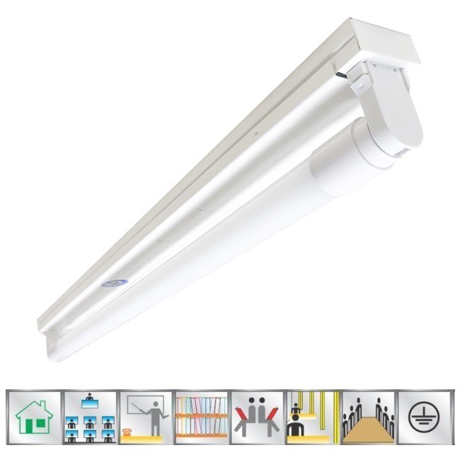 Bộ Máng Đèn LED Batten Đơn Paragon PCFMM110L10/ PCFMM120L20 Ánh Sáng Trắng/ Trung Tính/ Vàng Gồm Cả Bóng và Máng