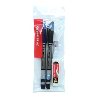 Combo Bút Kỹ Thuật Stabilo Sensor + Bút Xoá Correction Pen CPS88 (Bộ)