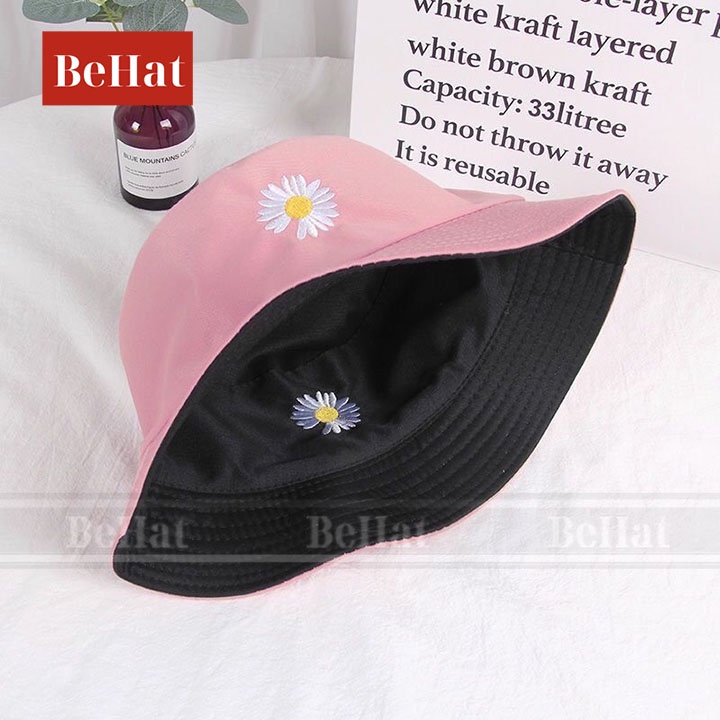Mũ Bucket Nữ Hoa Cúc GD Cực Xinh ,Phong Cách HÀn Quốc, Chất Liệu Vải Poly Cotton Thoáng Mát [HOT TREND]