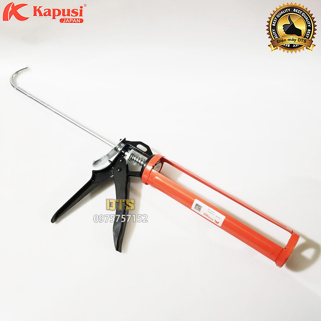 Súng bơm keo silicon tiêu chuẩn Kapusi JAPAN, súng bắn keo silicon thân xương thép siêu bền chắc chắn, dễ dàng sử dụng