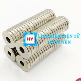 Combo 5 Nam Châm Đất Hiếm Tròn Nhiều Kích Thước