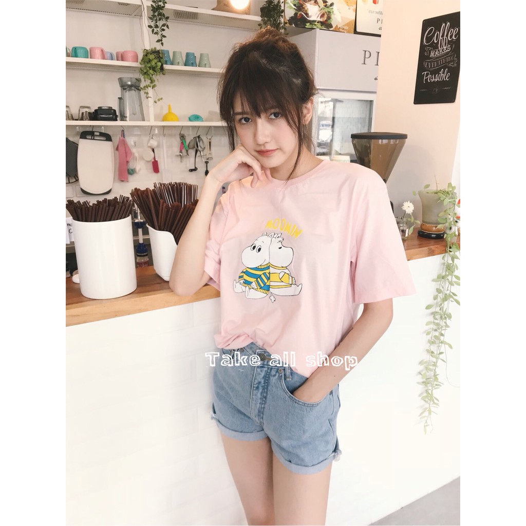 [ XẢ KHO ] Áo thun hình oversize, phom lửng Thái Lan, Freesize TAS022 | Shopee Việt Nam